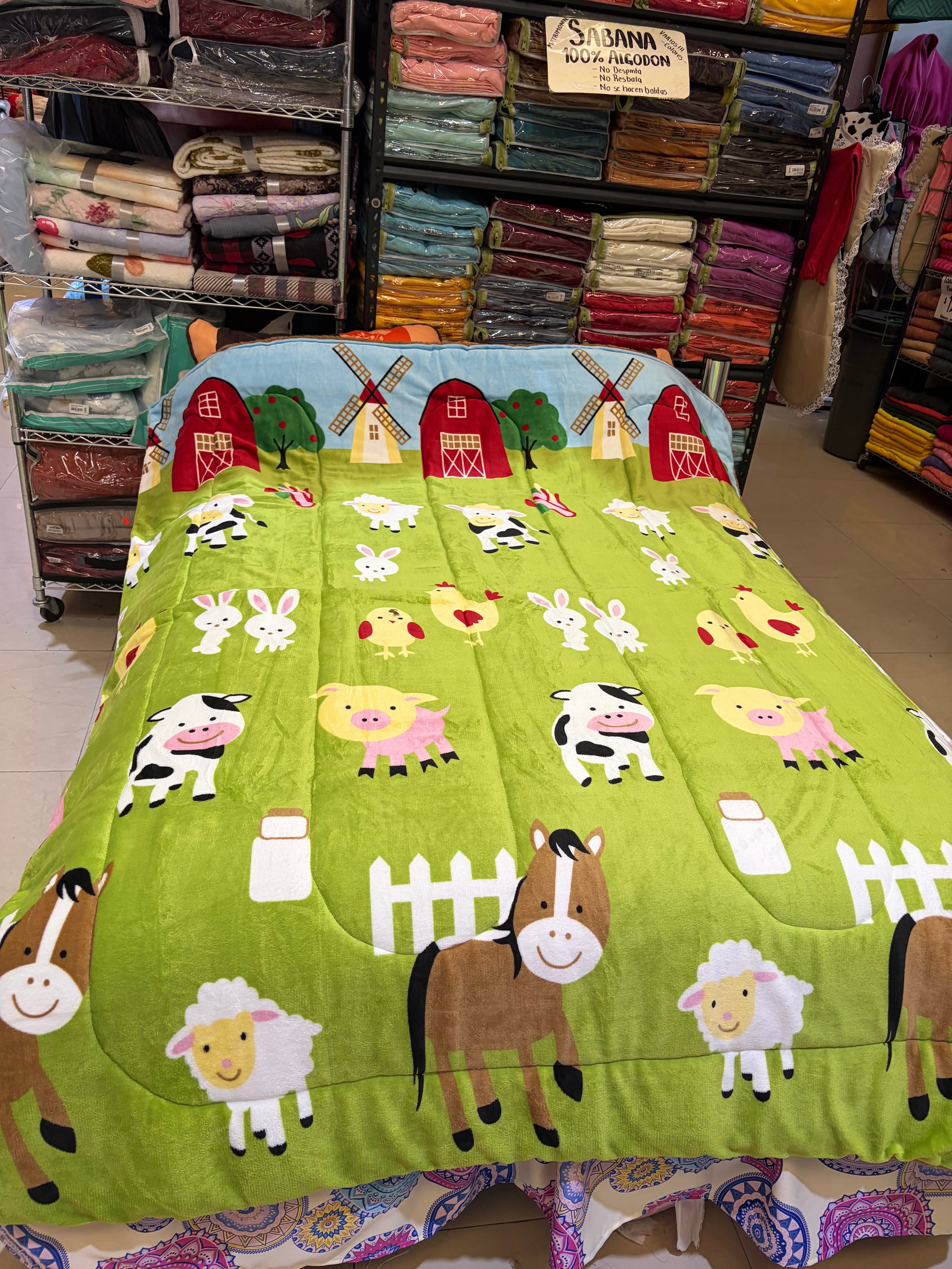 Cobertor de Borreguita Estampado