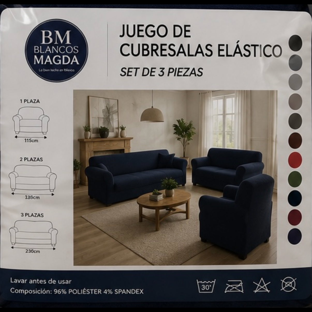 Cubresala Elástico Ajustable – Modelo Esencial