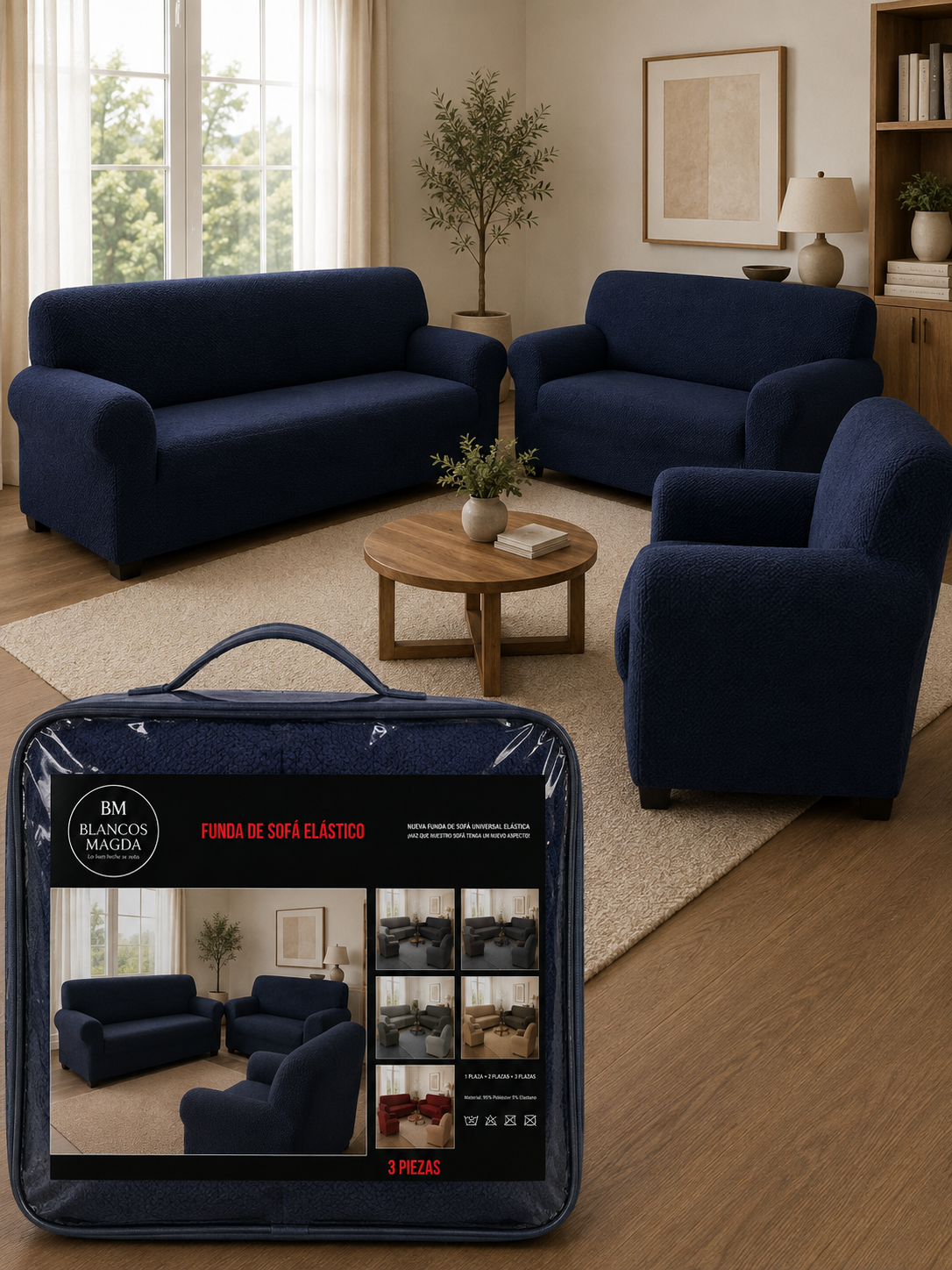 Cubresala Elástico Ajustable – Modelo Premium