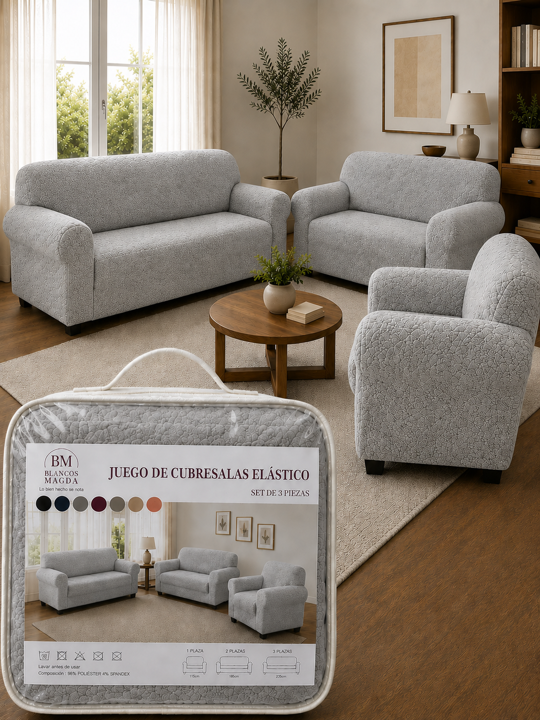 Cubresala Elástico Ajustable – Modelo Deluxe
