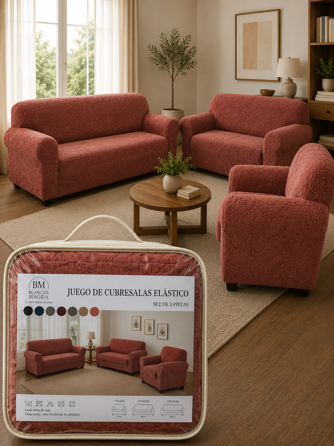Cubresala Elástico Ajustable – Modelo Deluxe