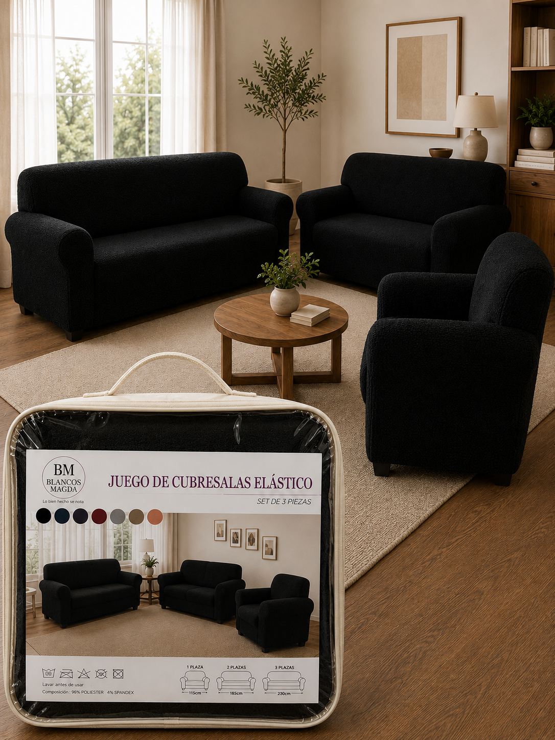 Cubresala Elástico Ajustable – Modelo Deluxe