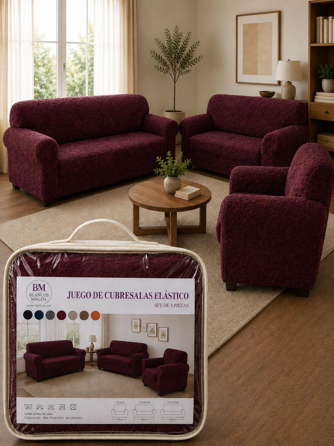 Cubresala Elástico Ajustable – Modelo Deluxe