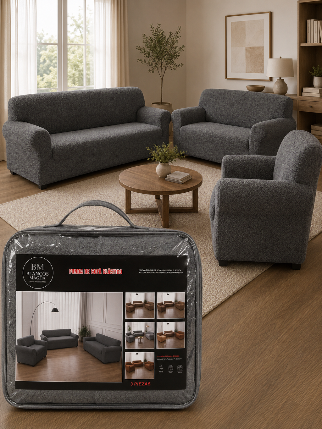 Cubresala Elástico Ajustable – Modelo Premium