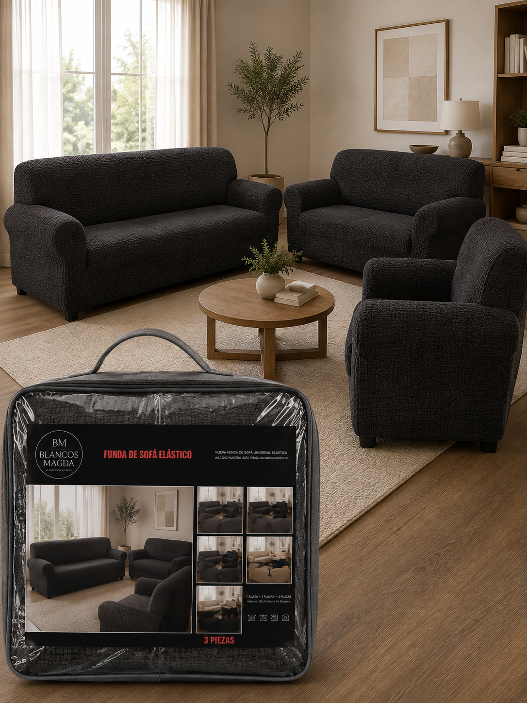 Cubresala Elástico Ajustable – Modelo Premium