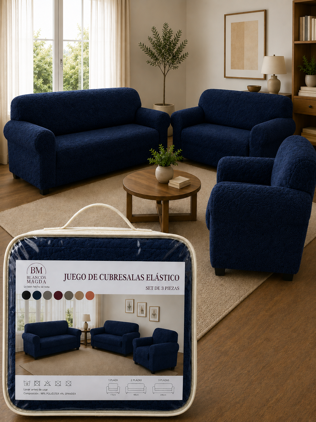 Cubresala Elástico Ajustable – Modelo Deluxe